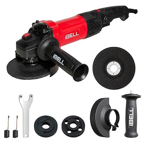 71X7xqDACnL._SX466_ iBELL IBL AG10-06 Heavy Duty Angle Grinder | 1100W Motor | Variable Speed | 100mm Disc | Up to 11,000 RPM | Versatile Cutting and Grinding Tool | M10 Grinding Spindle Thread | 6 Months Warranty - Image 1