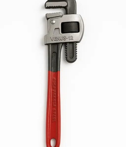 Venus 12 Inch Heavy Duty Pipe Wrench | Adjustable Spanner for Plumbing